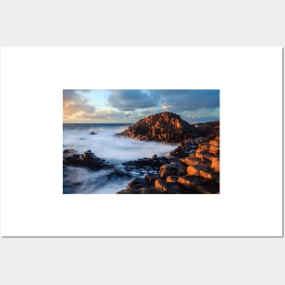 Giants Causeway Sunset Posters and Art